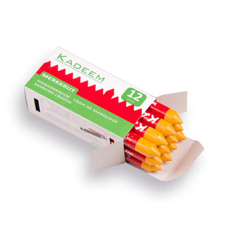 Kadeem Markeerkrijt, Vetkrijt – Wegenbouwkrijt geel (12st.)