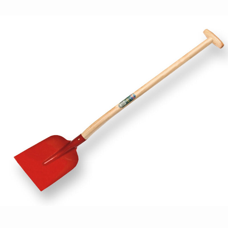 Betonschop ATLAS 1/2 0 rood, extra gehard, met ATLAS schopsteel 110 cm gebogen