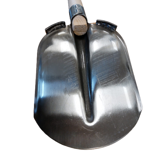 Steekbats RUHR BRILLANT 1/4 000 gepolijst, met GEBOGEN OPSTAP en ATLAS schopsteel 110 cm gebogen - Afbeelding 2