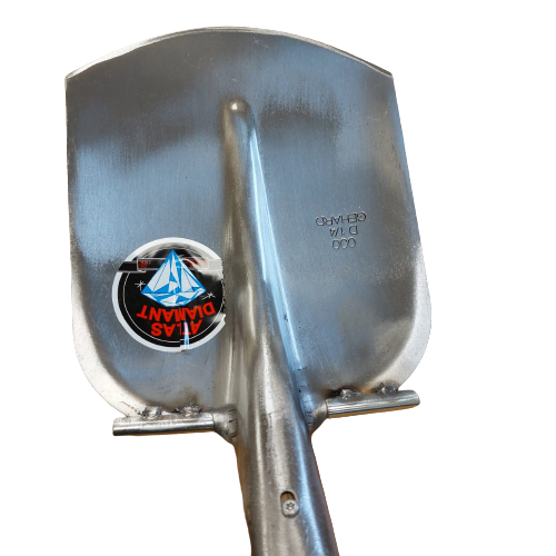 Steekbats ATLAS DIAMANT 1/4 000 gehard, gepolijst, RONDE OPSTAP, met ATLAS schopsteel 110 cm gebogen - Afbeelding 3