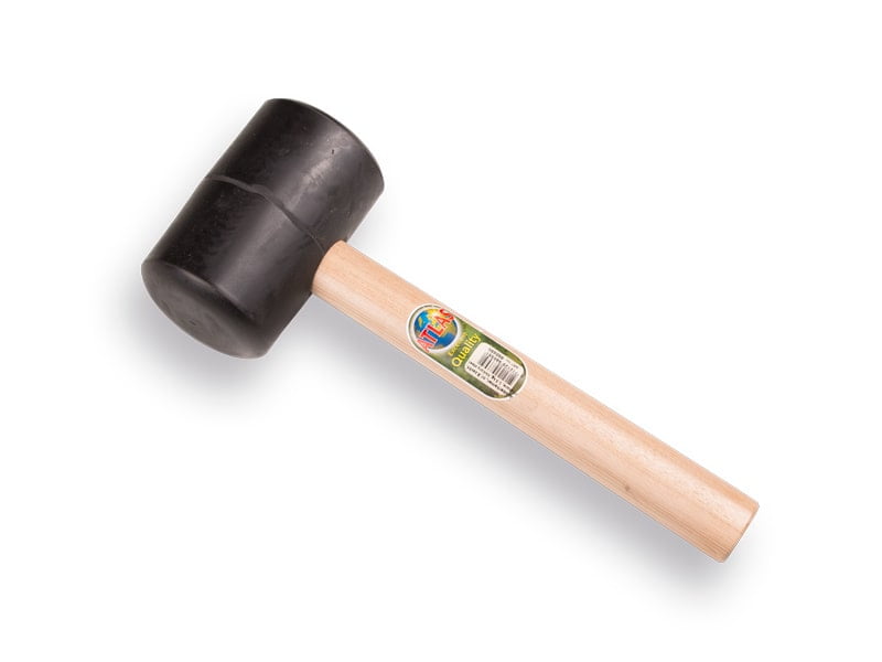 Rubberhamer klein zacht 1,5kg 70 shore