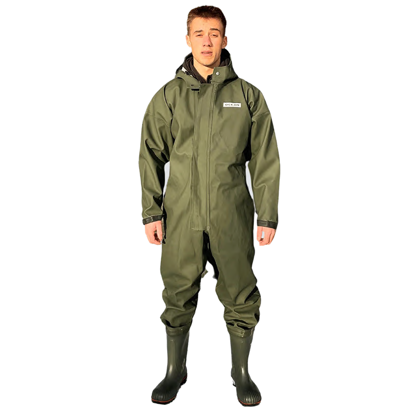 Waadpak heavy duty met Dunlop veiligheidslaars S5 groen