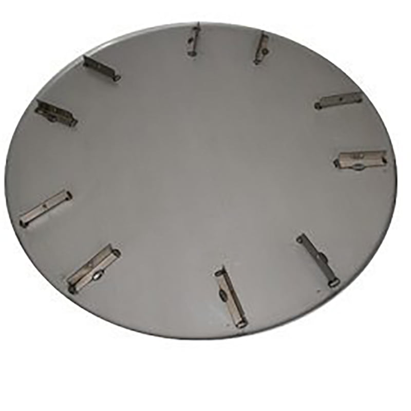 Schuurschijf Ø 120 cm – 45° rand, 5 pin-type meenemers,3 mm | Whiteman